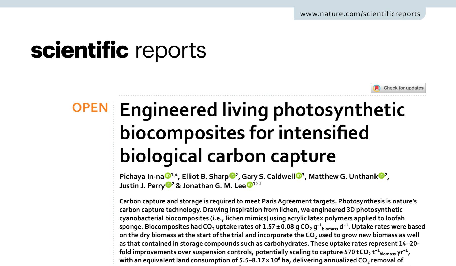 Dr. Pichaya's Ph.D. Thesis Published in Scientific Reports